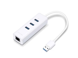 [UE330] Adaptadorusb 2 En 1 Con Hub De 3 Ptos Usb 3.0 Y Ad Ethernet Giga/ue330