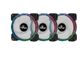 [YCF-3KFS-01] Kit  Argb De Ventiladores,tiras De Luz Y Control Ycf-3kfs-01 Typhoon