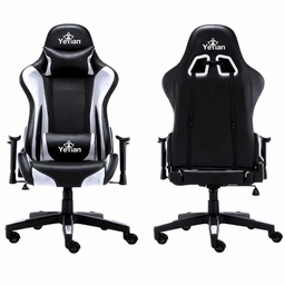 [YFRW-042920] Silla                                                                                                                                                                                                                                                                                                                                                                                                                                                                                                                                                                                                                                                                                                                                                                         Gaming Yeyian Yfrw-042920 Ryuji White, Poli/nyl, Soporta150kg