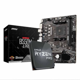 [Dim-SET4750-B550M-A-PRO-1] Set     AMD Ryzen 4750g + Tarjeta Madre MSI B550m-a Pro Socket AM4 Ryzen