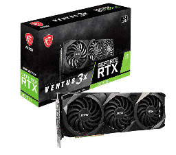 [Dim-3070TIVENTUS] Tarjeta   De Video MSI Nvidia Geforce RTX 3070 Ti Ventus 3x 8gb GDDR6 OC