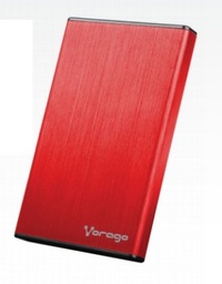 [ACCVGO770] Enclosure VORAGO 008R12989 - 1 TB, USB 2.0, 2.5 pulgadas, Rojo
