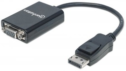 [CABITL1320] Adaptador Displayport a VGA MANHATTAN 151962 - Negro, DisplayPort, VGA