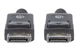 [CABITL255] Cable Displayport 4K MANHATTAN - 2 m, DisplayPort, DisplayPort, Macho/Macho, Negro
